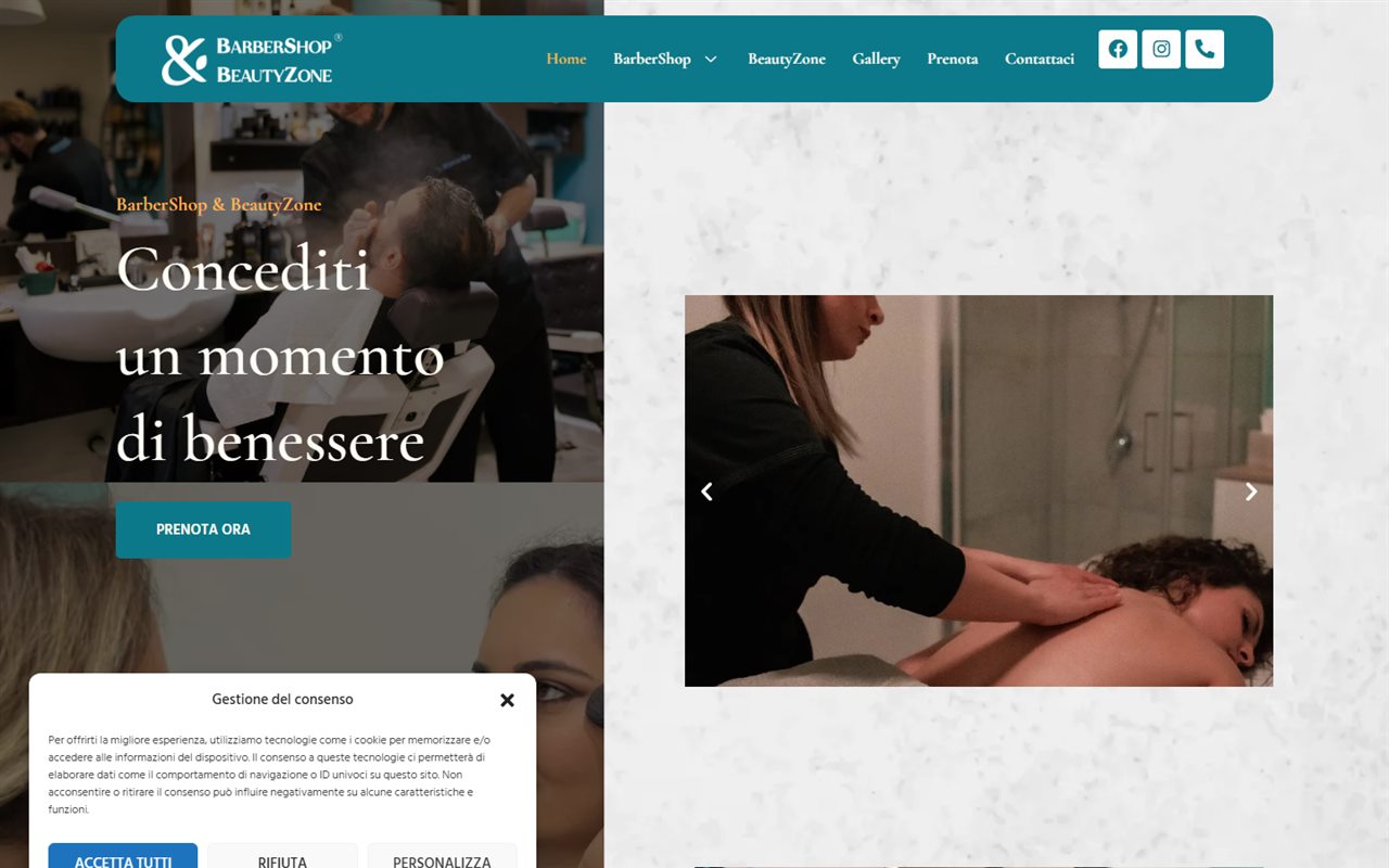 BarberShop & BeautyZone — sito web e SEO